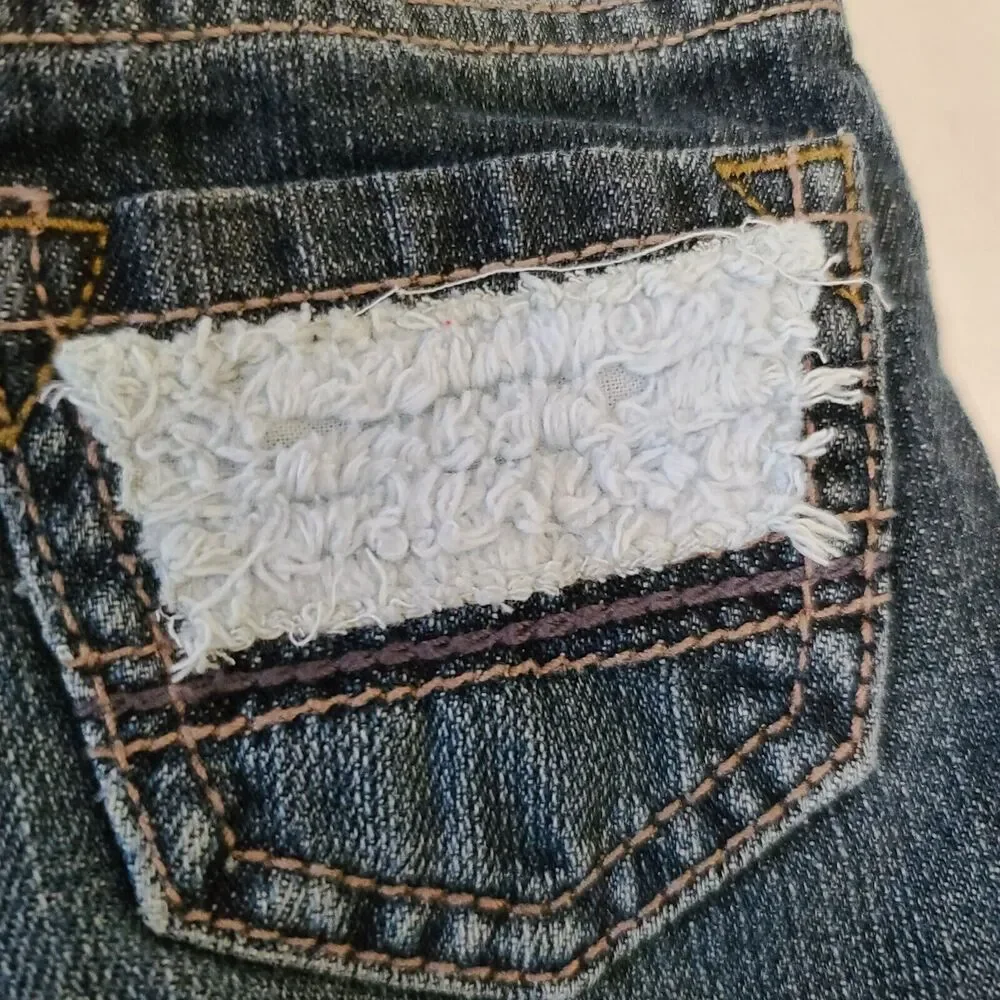 The Children's Place Adjustable Denim Jeans Size 6-9 Month Blue